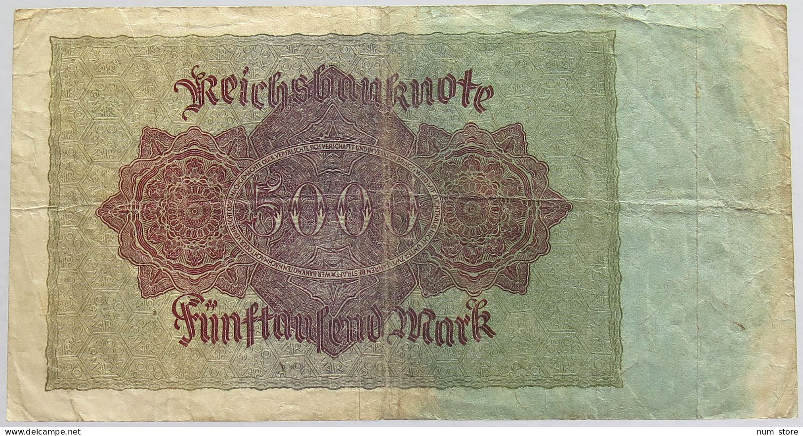 GERMANY 5000 MARK 1922 #alb010 0077 - 5000 Mark