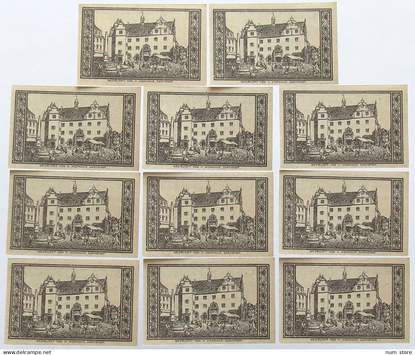 GERMANY WEIMAR LOT 5 PFENNIG 1920 DARMSTADT 11PC #alb006 0061 - Sonstige & Ohne Zuordnung