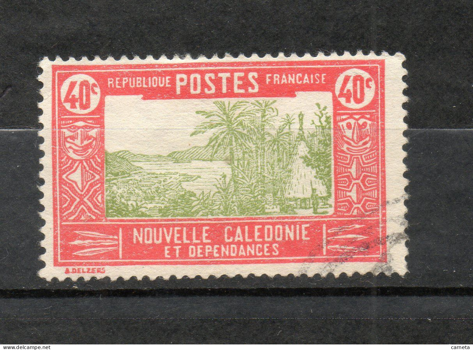 Nlle CALEDONIE N° 148  OBLITERE COTE 0.75€   CASE PAYSAGE - Gebruikt