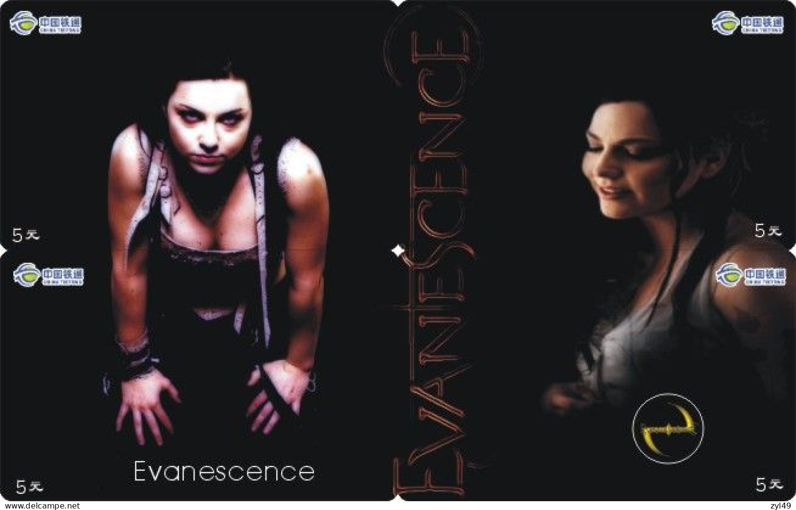 M14014 China phone cards the rock group Evanescence puzzle 96pcs