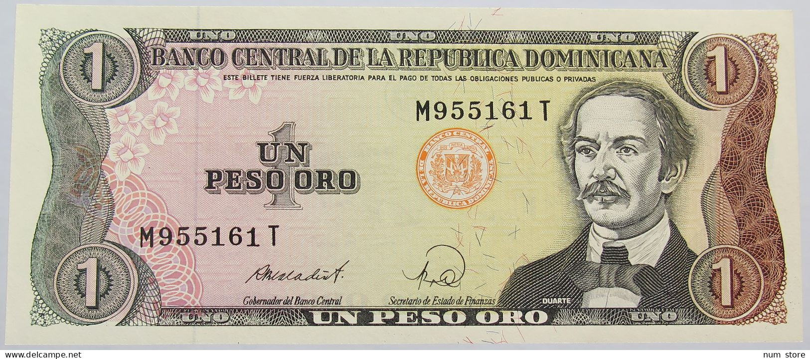 DOMINICAN REPUBLIC 1 PESO TOP #alb014 0011 - Dominicaine