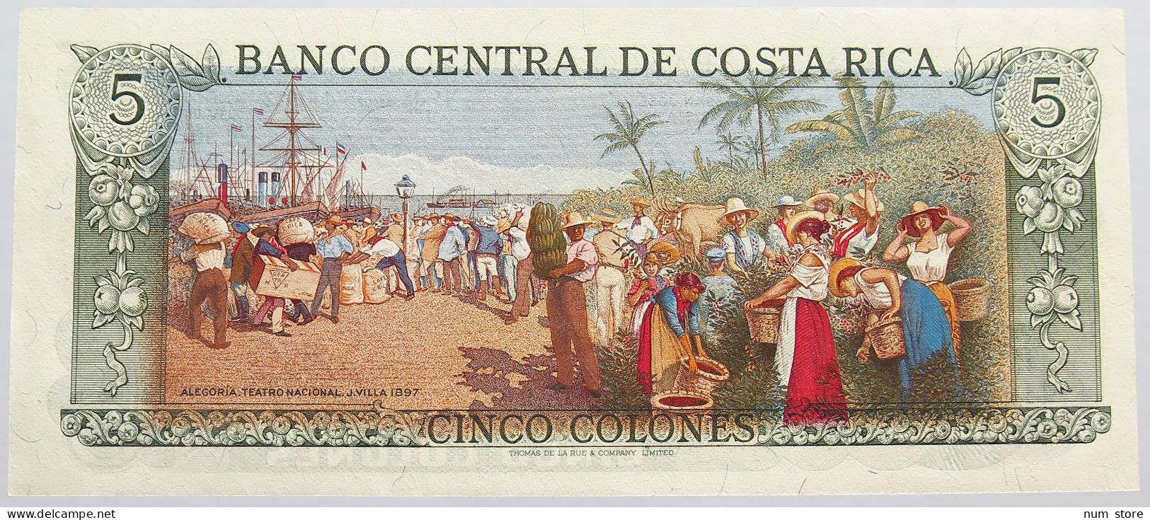 COSTA RICA 5 COLONES 1992 TOP #alb014 0097 - Costa Rica