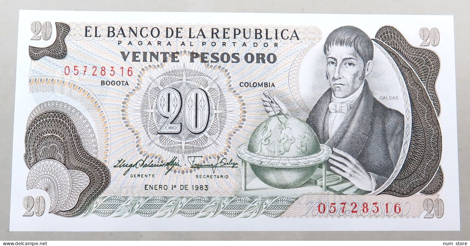 COLOMBIA 20 PESOS 1983 TOP #alb050 0389 - Colombia