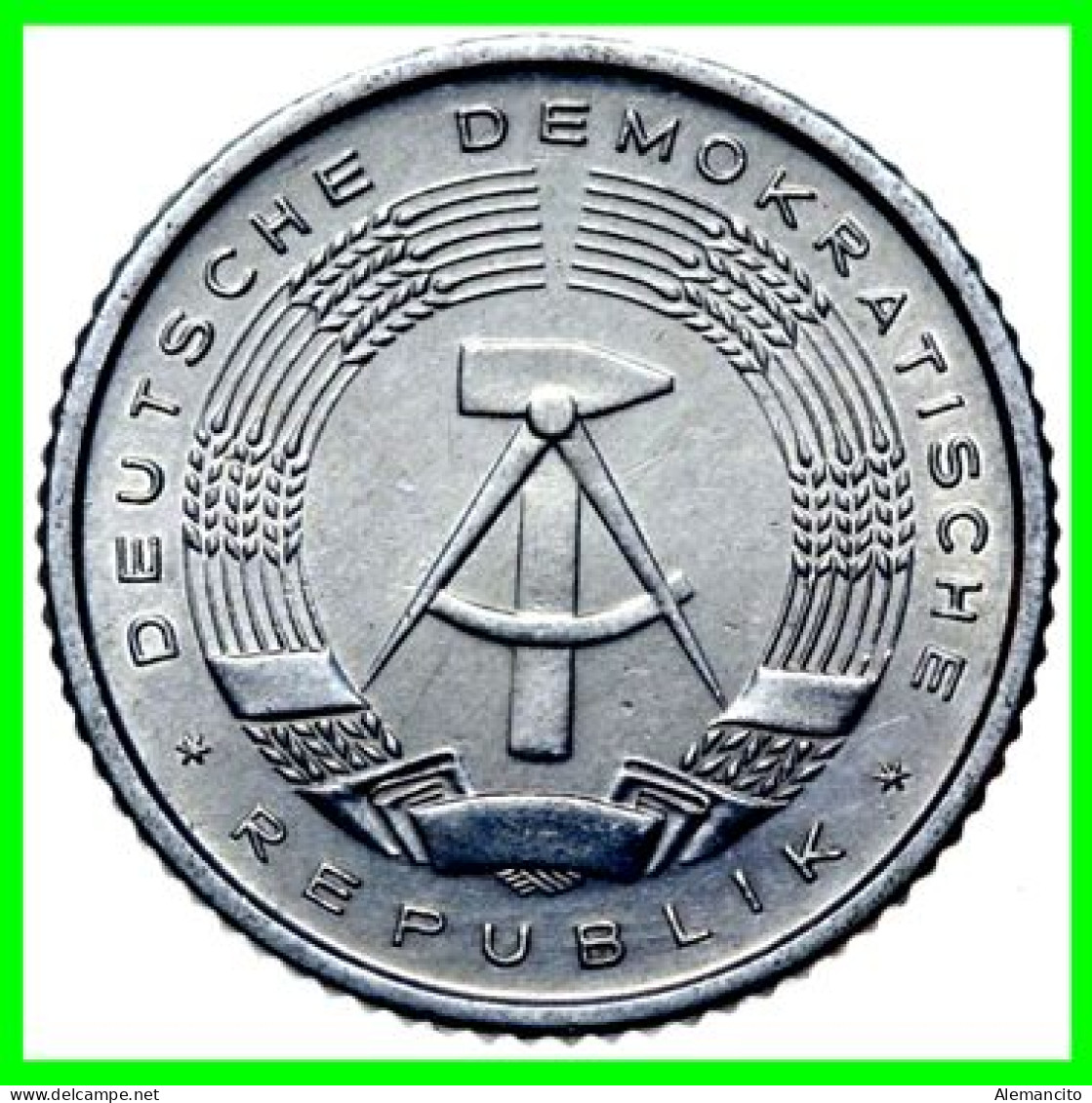 ( GERMANY DDR ) AÑO 1958 REPUBLICA DEMOCRATICA DE ALEMANIA ( DDR ) MONEDAS DE 50 PFENNING ALUMINIO - DE 23 mm. - 50 Pfennig