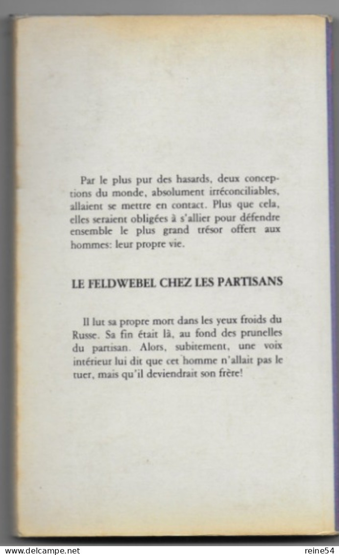 GERFAUT Le Feldwebel Chez Les Partisans 1980 Roman De Guerre Heinrich Zimmer N° 390 - Action