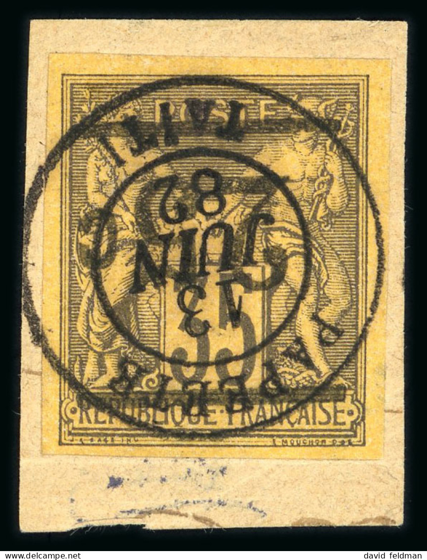 1882, Type Sage, Y&T N°1a O Surcharge Renversée 25c - Autres & Non Classés