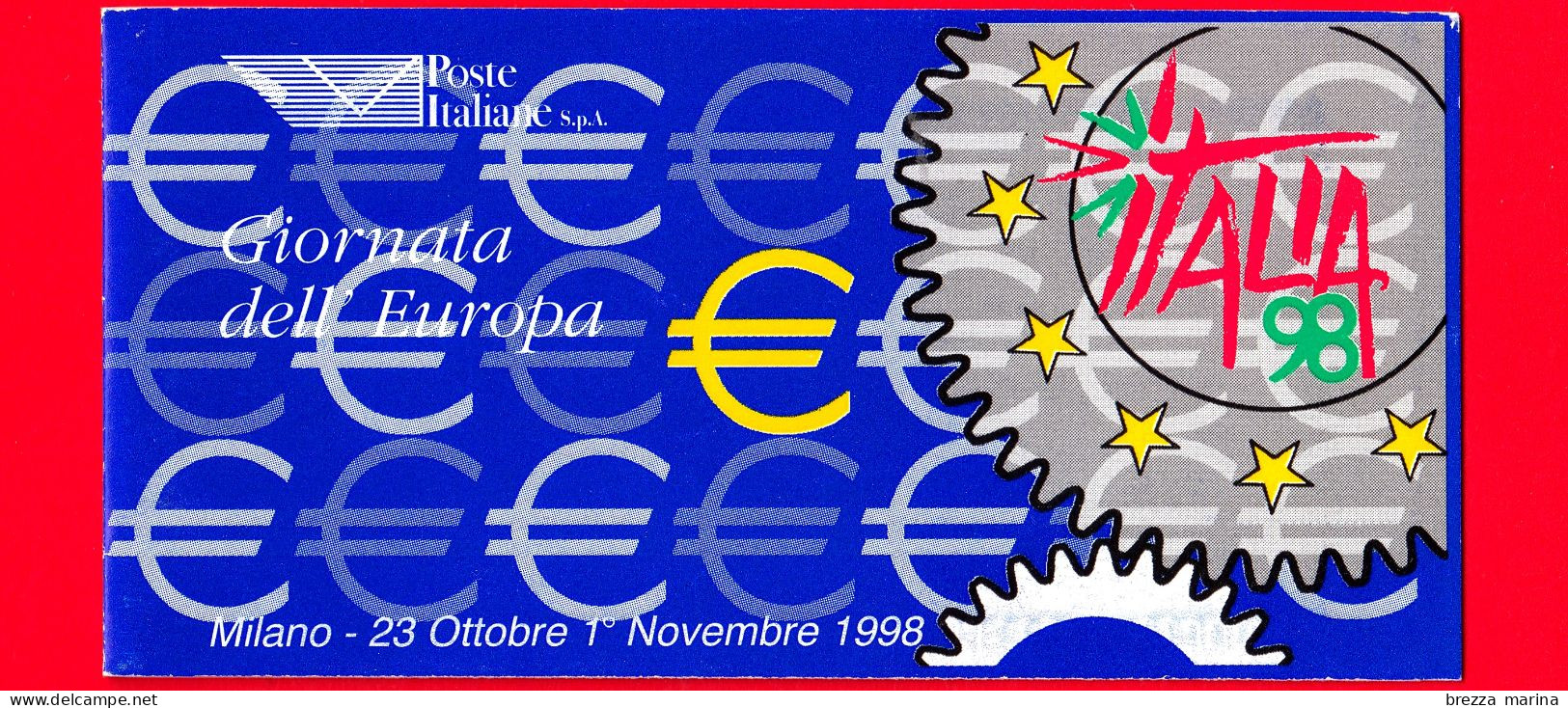 Nuovo - MNH - ITALIA - 1998 - Esposizione Mondiale Di Filatelia, A Milano - Giornata Dell'Europa - Libretto - 800 - Markenheftchen