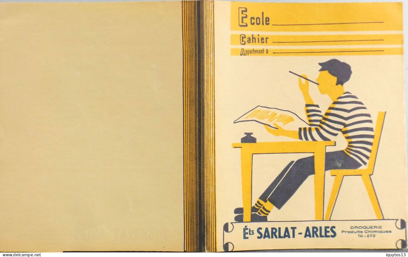 Protège Cahier - Ets SARLAT - Arles - Droguerie Produits Chimiques Des Années 1960  - TBE - Schutzumschläge