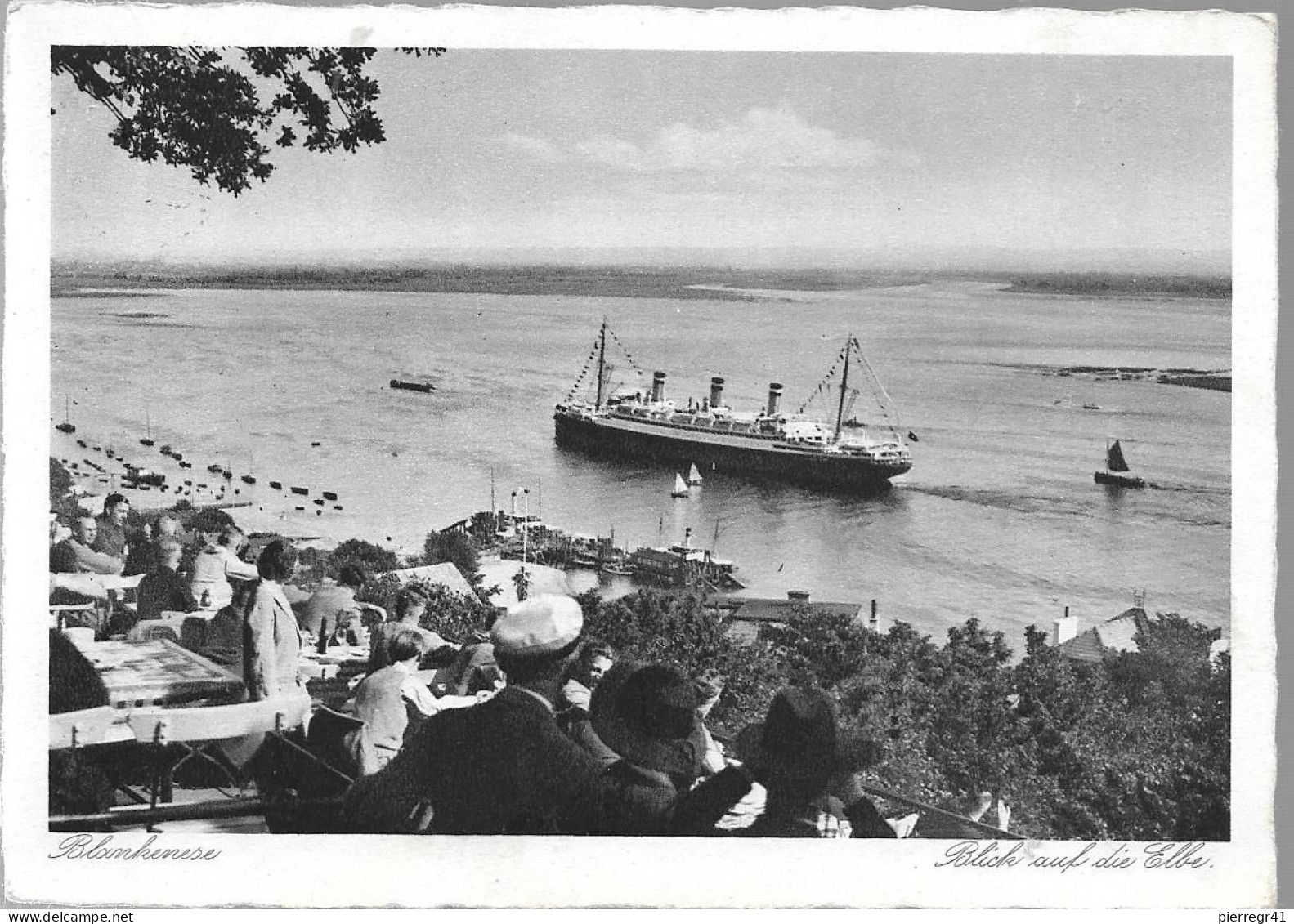 CPA-1940-ALLEMAGNE-BLANKENESE-Elbe- Paquebot CAP ARCONA ??? V° Timbré-T BE/RARE - Blankenese