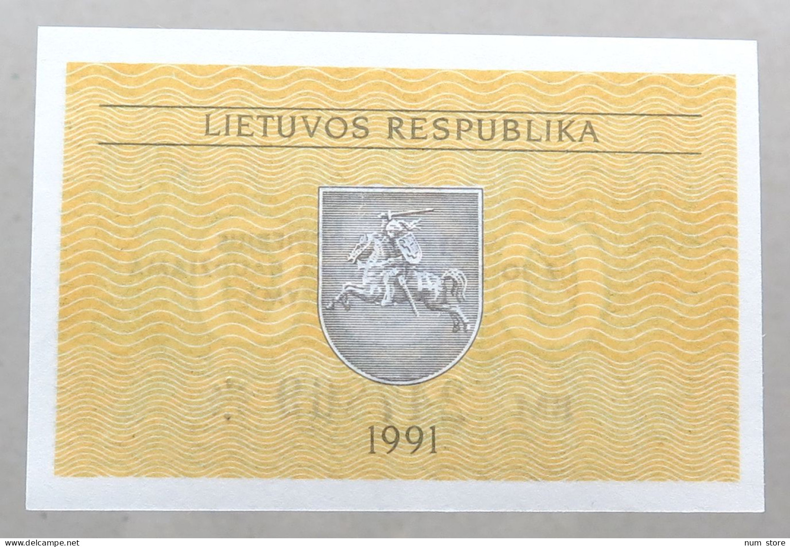 LITHUANIA 0.5 TALONAS 1991 TOP #alb051 1859 - Lituanie