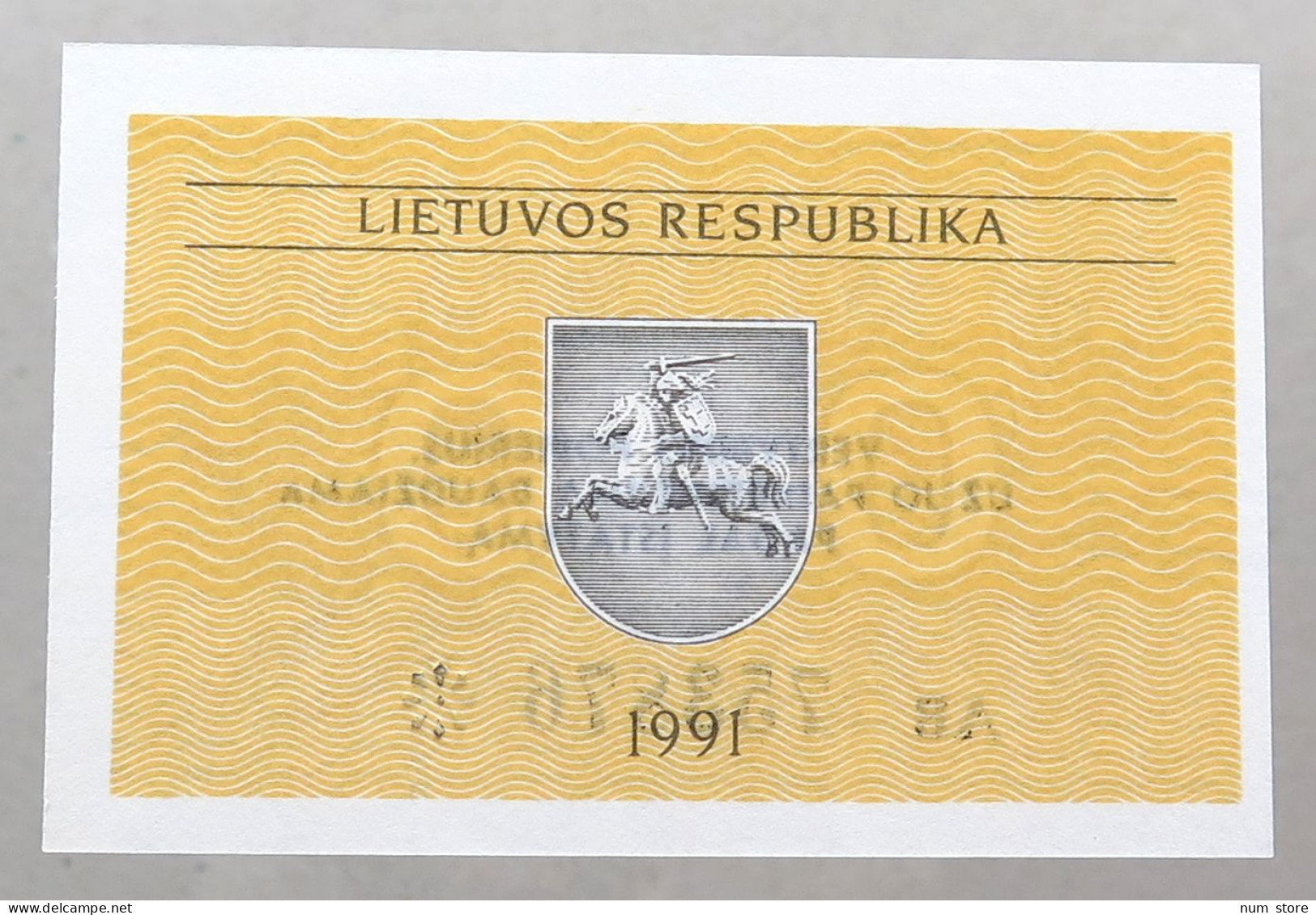 LITHUANIA 0.1 TALONAS 1991 TOP #alb050 0665 - Litouwen