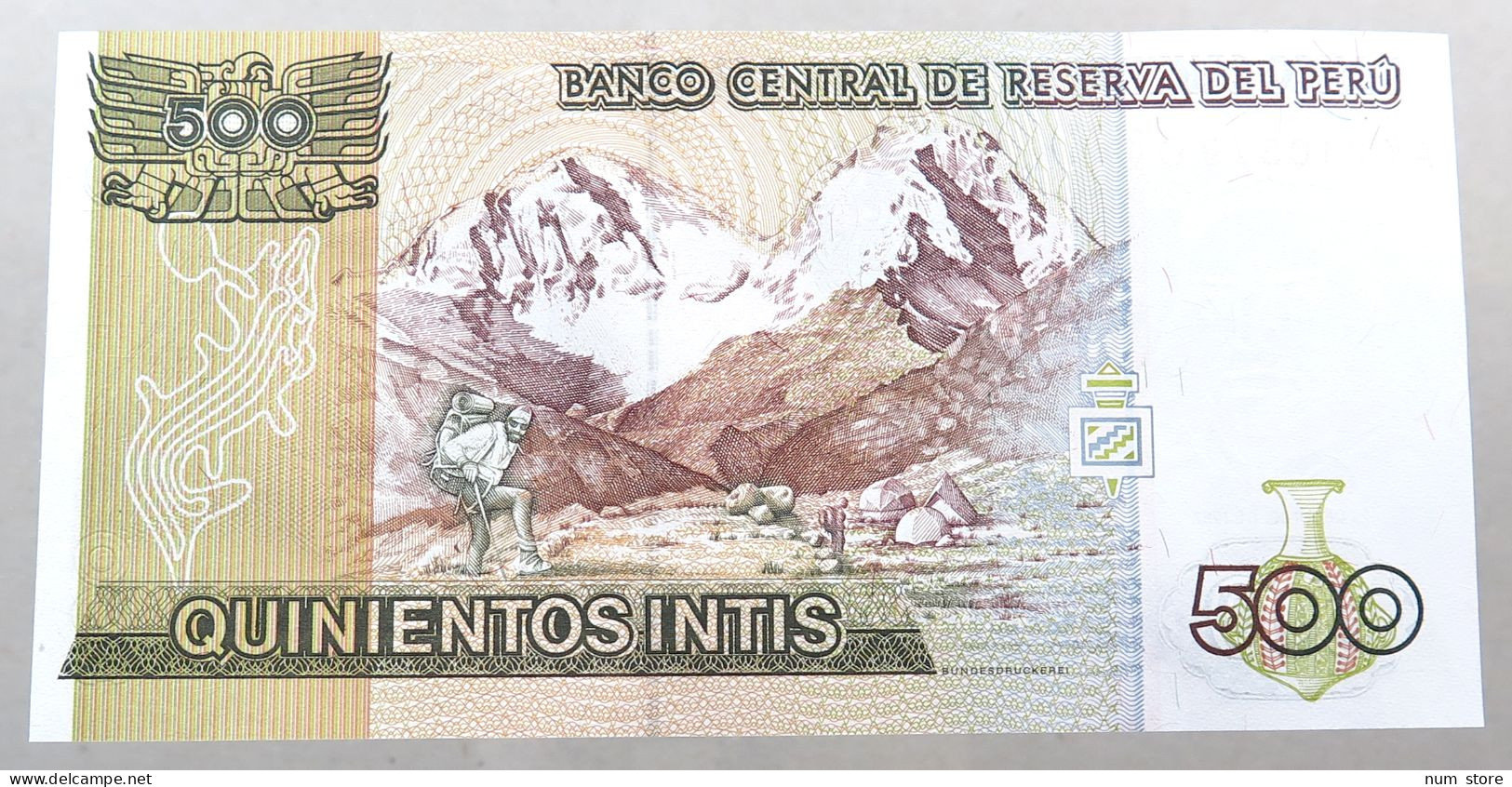 PERU 500 INTIS 1987 TOP #alb049 0717 - Pérou