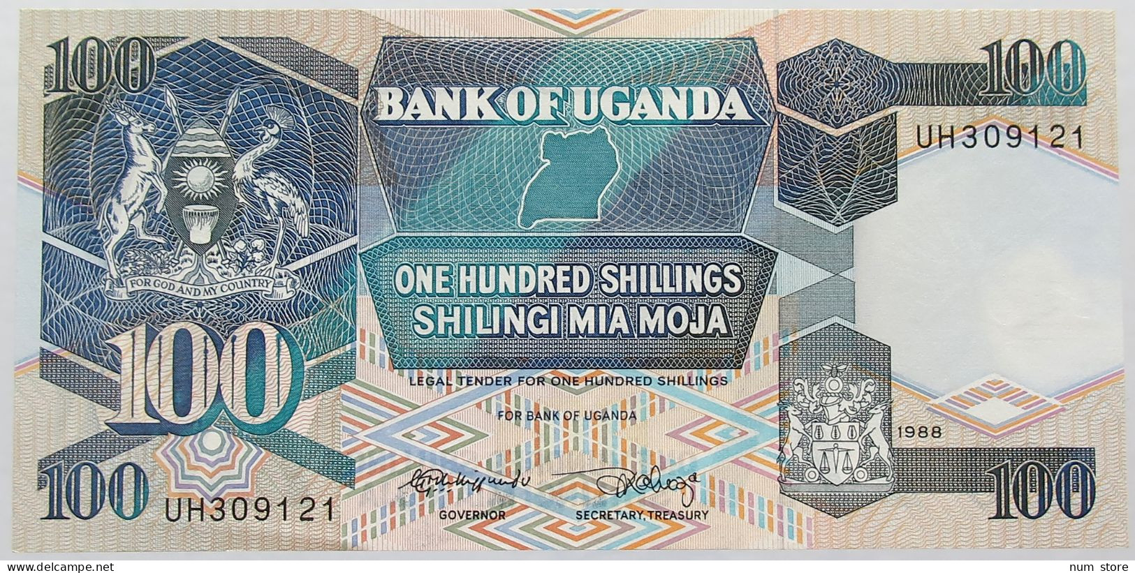 UGANDA 100 SHILLINGS 1988 TOP #alb016 0209 - Ouganda