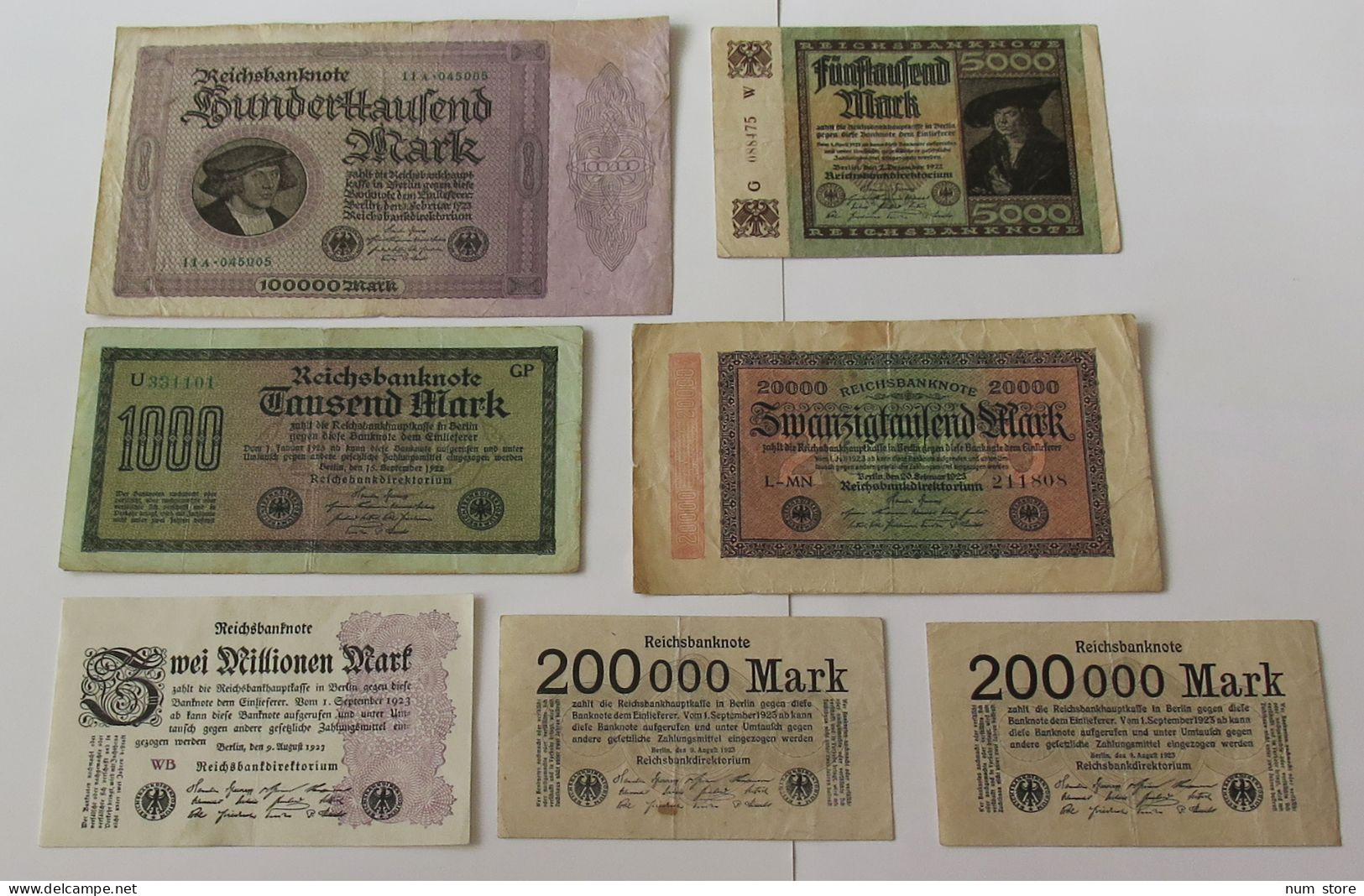 GERMANY COLLECTION BANKNOTES, LOT 15pc EMPIRE #xb 177 - Collections