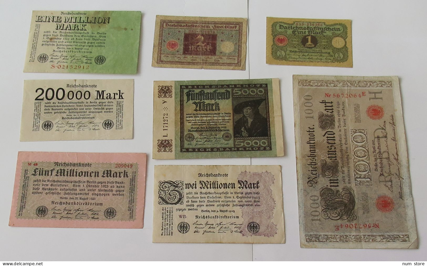 GERMANY COLLECTION BANKNOTES, LOT 15pc EMPIRE #xb 169 - Collections