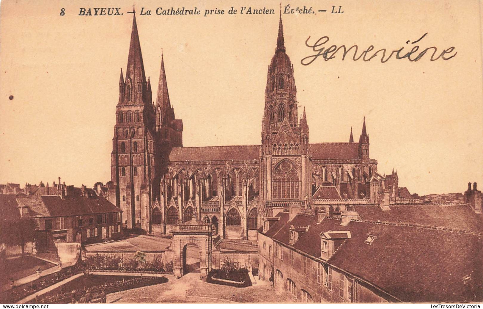 FRANCE - Bayeux - La Cathédrale Prise De L'Ancien Evêché - Carte Postale Ancienne - Bayeux