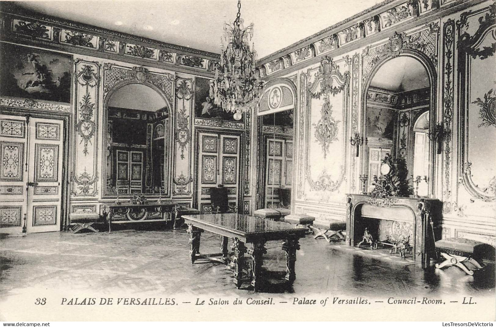 FRANCE - Palais De Versailles - Le Salon Du Conseil - LL - Carte Postale Ancienne - Versailles (Château)