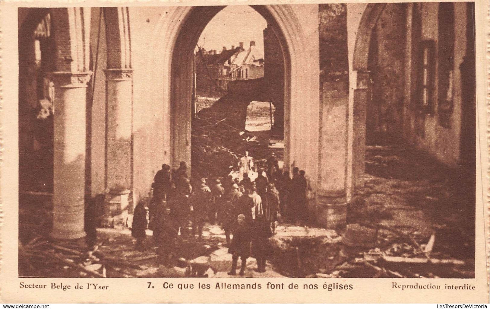 MILITARIA - Guerres - Autres - Ce Que Les Allemands Font Des églises - Carte Postale Ancienne - Other Wars