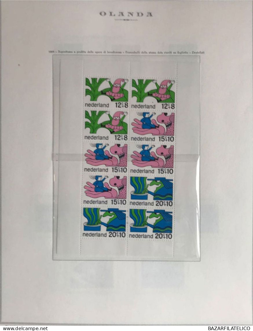 COLLEZIONE DELL'OLANDA DAL 1966 AL 1977 G.I MNH** + SERVIZI