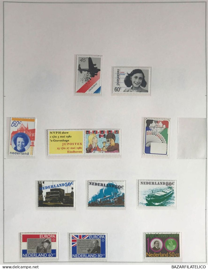 COLLEZIONE DELL'OLANDA DAL 1966 AL 1977 G.I MNH** + SERVIZI