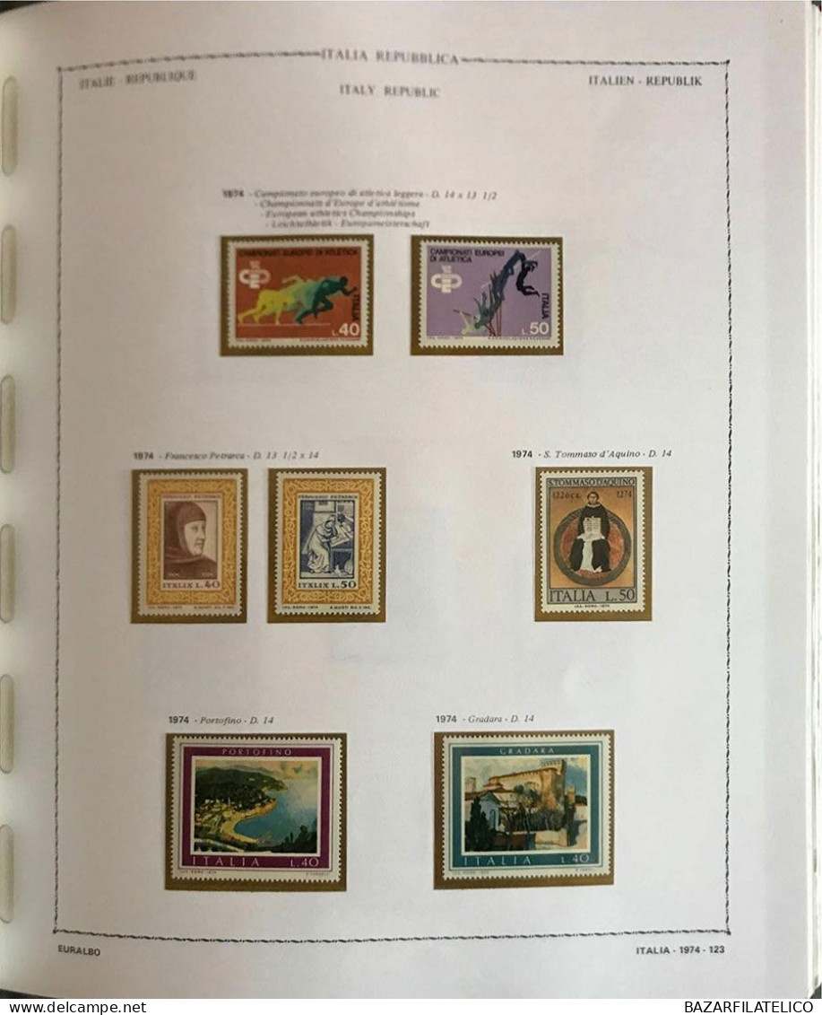 COLLEZIONE DI REPUBBLICA E SAN MARINO DAL 1960 AL 1977 G.I MNH** + SERVIZI