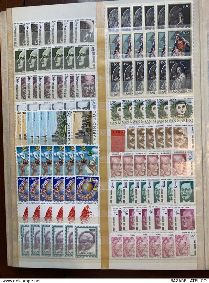 SAN MARINO RACCOLTA COLLEZIONE 1971 - 2006 ALTO VALORE FACCIALE 1944€ G.I MNH**