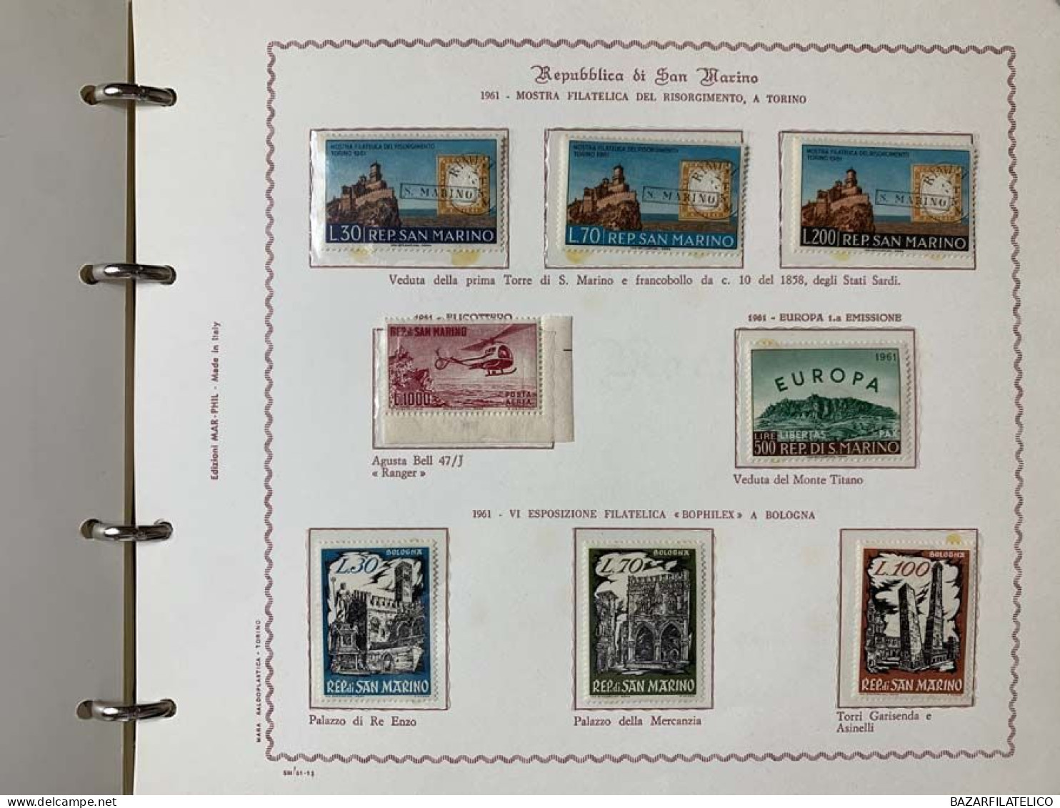 SAN MARINO COLLEZIONE DAL 1959 AL 2009 SU 4 ALBUM ROSSI G.I MNH**