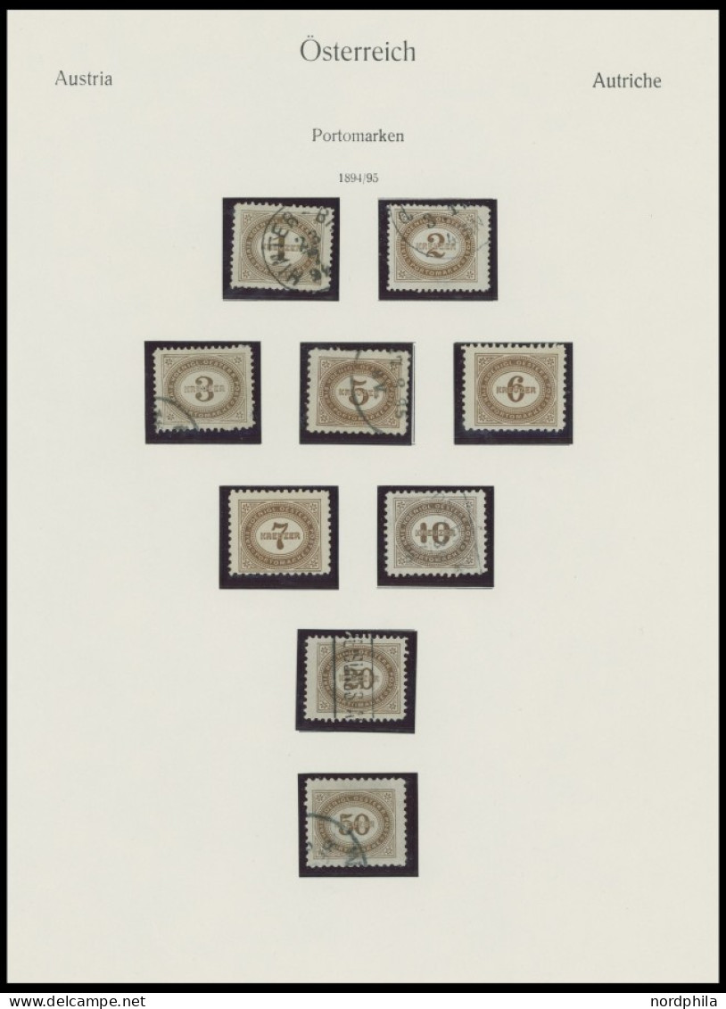 SAMMLUNGEN ,o, , 1867-1937, Restsammlung Österreich mit noch vielen guten mittleren Werten, meist Prachterhaltung