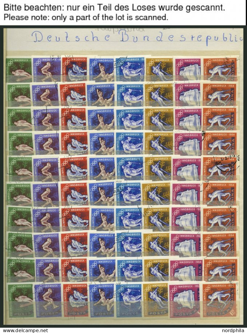 RUMÄNIEN 2203-10B O, 1963, Olympische Winterspiele, Ungezähnt, 1000x, Pracht, Mi. 7500.- - Autres & Non Classés