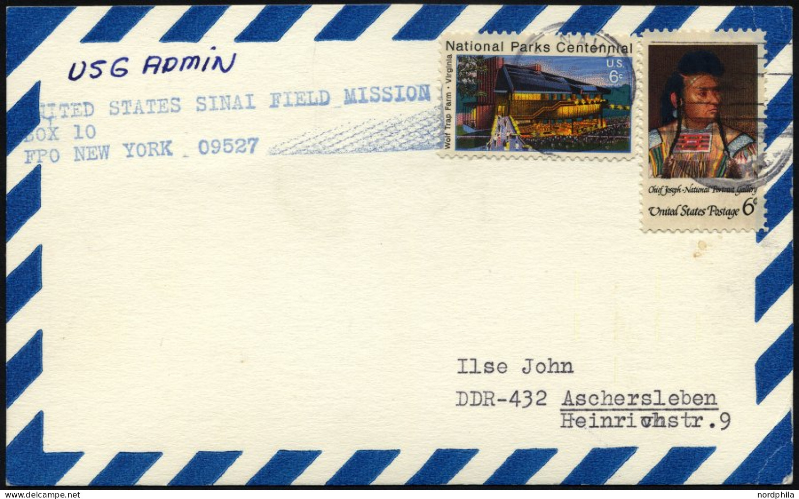 FELDPOST 1977, Feldpostkarte Der US-Navy Mit Stempel Der Sinai-Field-Mission, Pracht - Brieven En Documenten