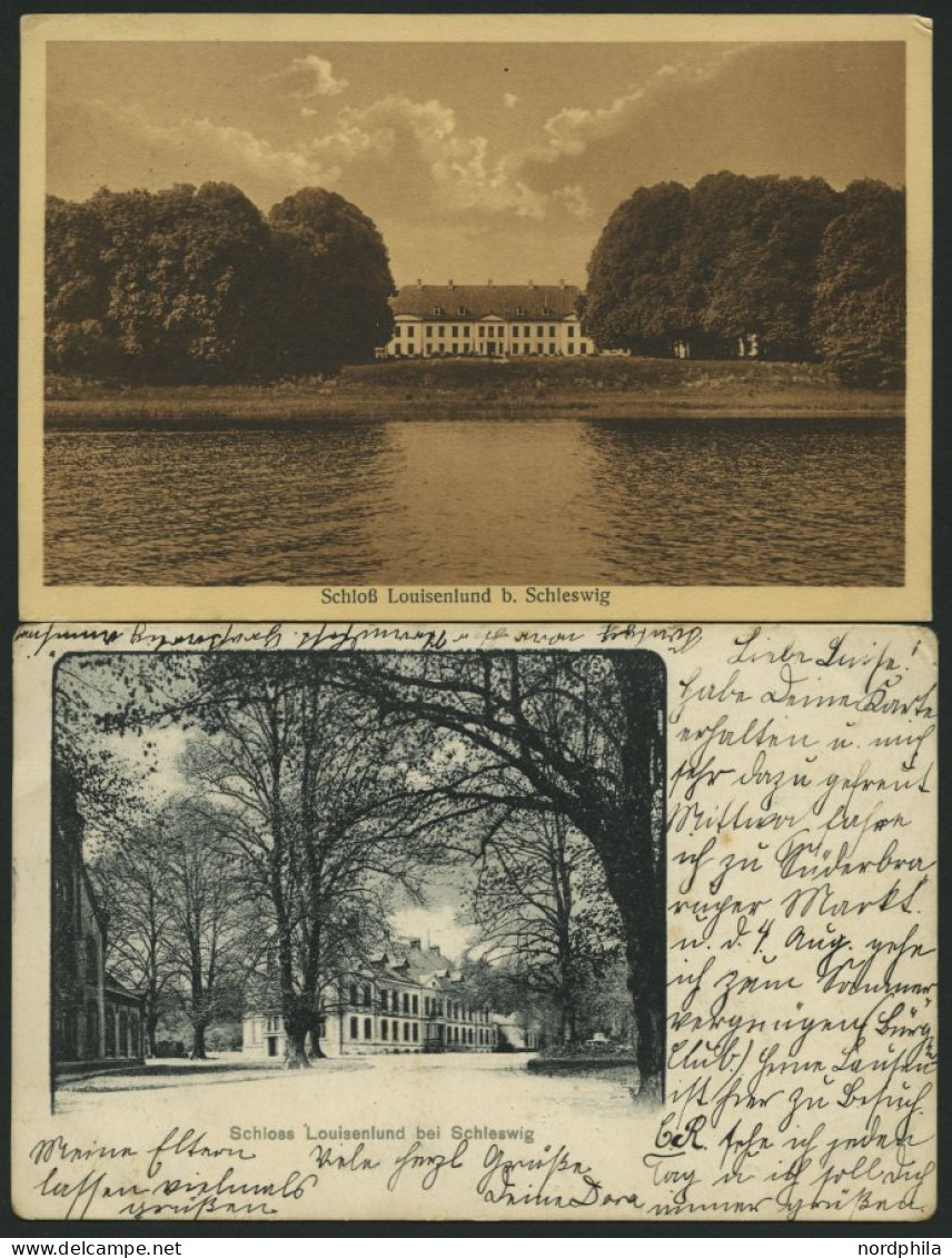 DEUTSCHLAND ETC. Schloss LOUISENLUND An Der Schlei, 6 Verschiedene Ansichtskarten Aus Den Jahren 1899-1932 - Autres & Non Classés