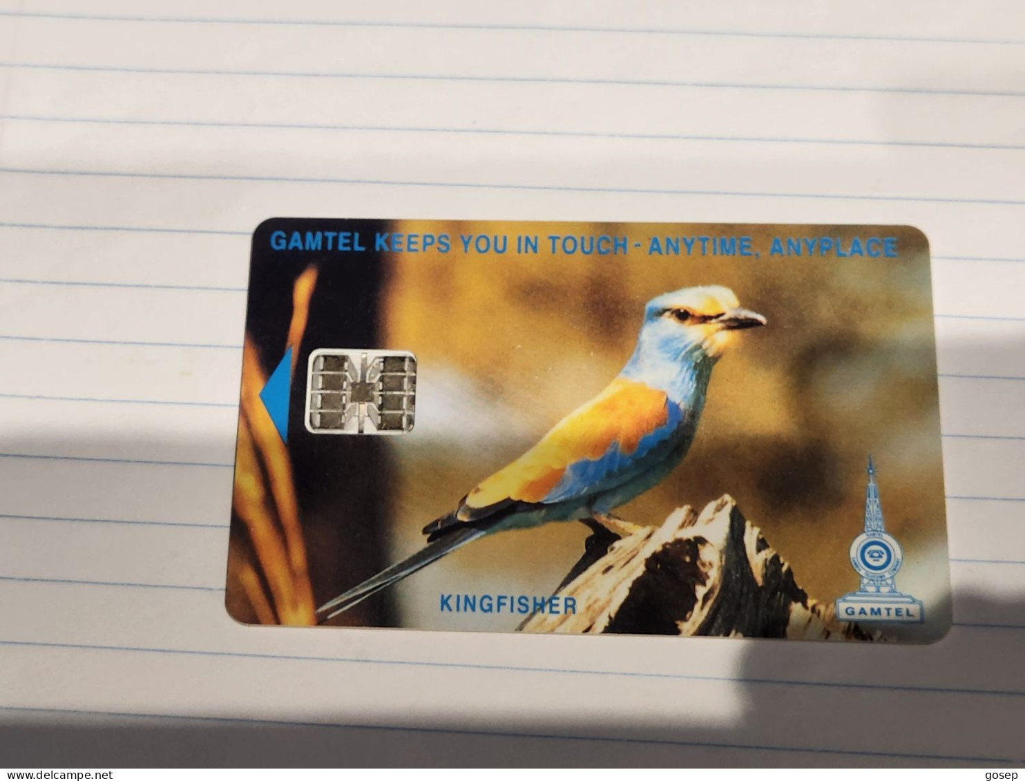 GAMBIA-(GAM-09A)-Kingfisher (CN:C51xxxxxx)-(9)-(125units)-(C51148134)-used Card+1card Prepiad Free - Gambie