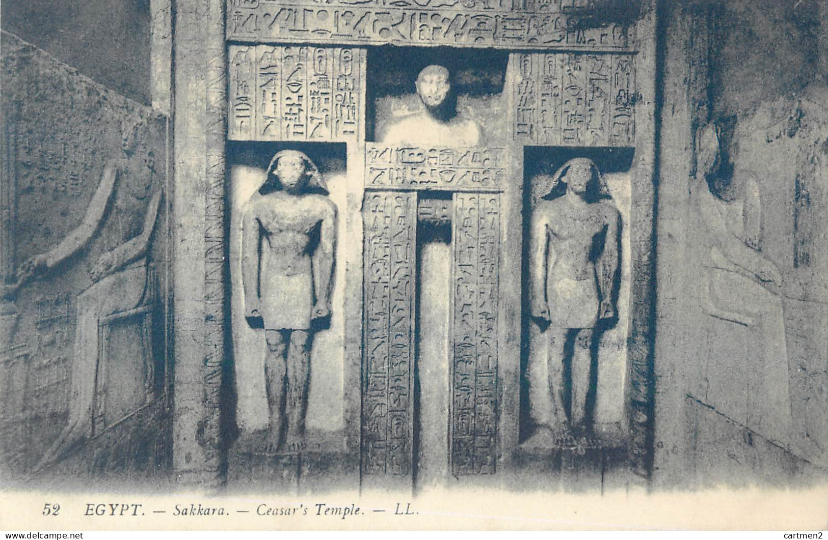 LOT 28 CPA : ALEXANDRIA SAQQARA EDFU PYRAMIDS GIZA SPHINX HELIOPOLIS THEBES NUBIA ESNEH LUXOR EGYPT EGYPTE EGYPTOLOGY - Verzamelingen & Kavels