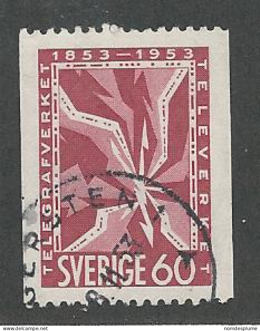 23411) Sweden Coil 1953 - Oblitérés