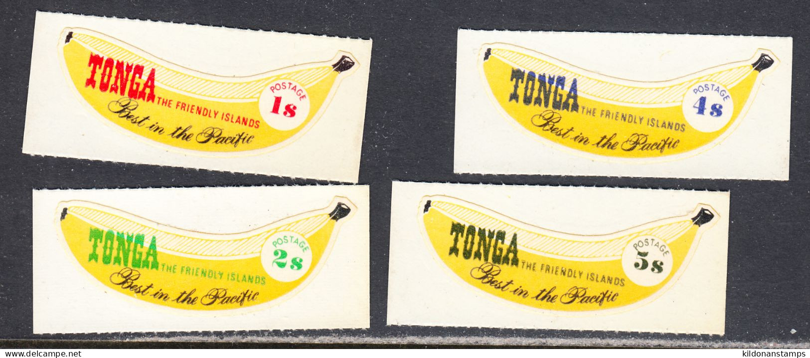 Tonga 1969 Banana, Coils, Mint No Hinge, Sc# ,SG 280-281,283-284, Missing 282 - Tonga (...-1970)