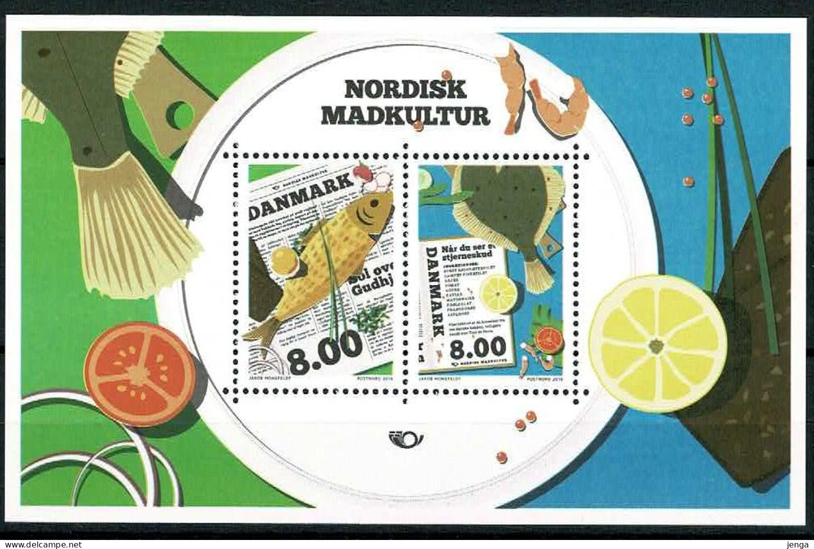 Denmark 2016; Nordic Food Culture, Miniature Sheet  MNH(**). - Neufs