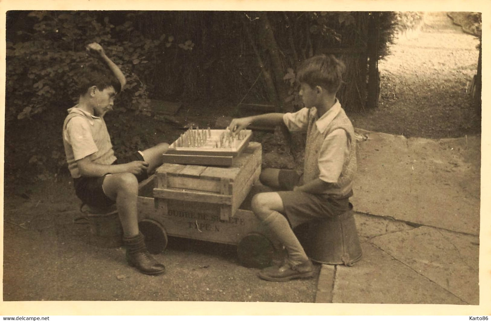 Jeu Game * Carte Photo * Enfants * Thème Jeux Genre échecs Dames - Jeux Régionaux