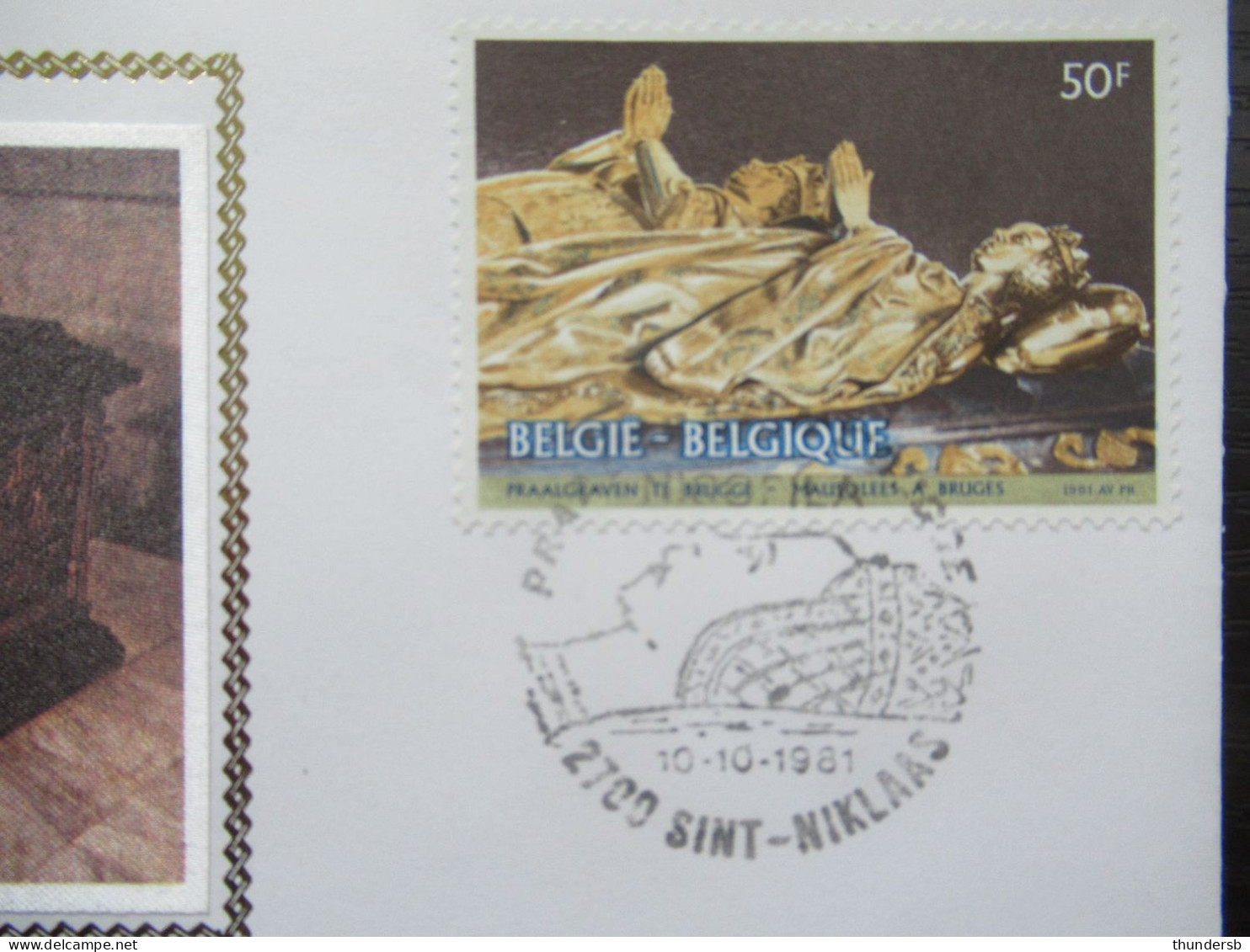 FDC Zijde 2020 'Paalgraven Brugge' - 1981-1990