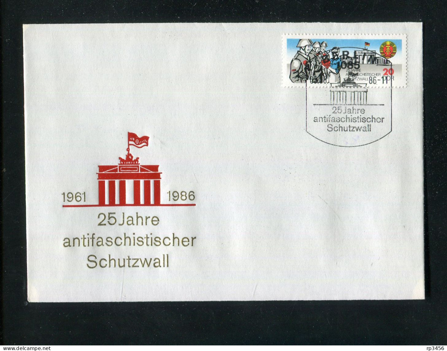 "DDR" 1986, Mi. 3037 "25 Jahre Mauer" FDC (0611) - 1981-1990