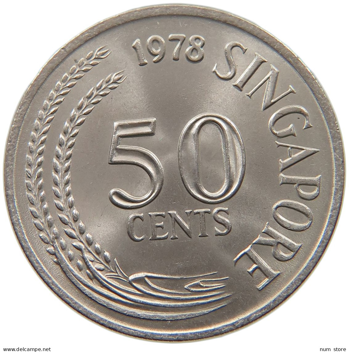 SINGAPORE 50 CENTS 1978  #s065 0097 - Singapore