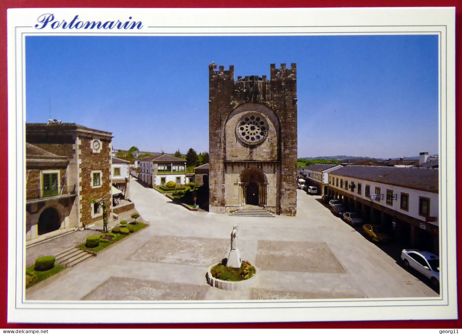 Portomarín - Plaza Del Ayuntamiento - Rathaus - Galicia - Lugo - Spanien - Lugo