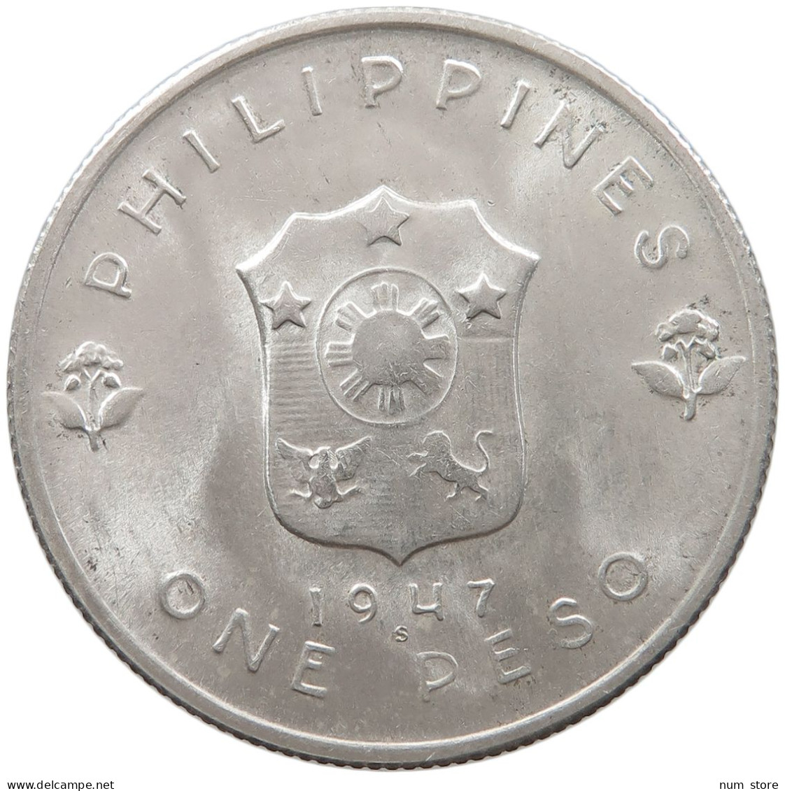 PHILIPPINES PESO 1947 Douglas MacArthur #t013 0021 - Philippines