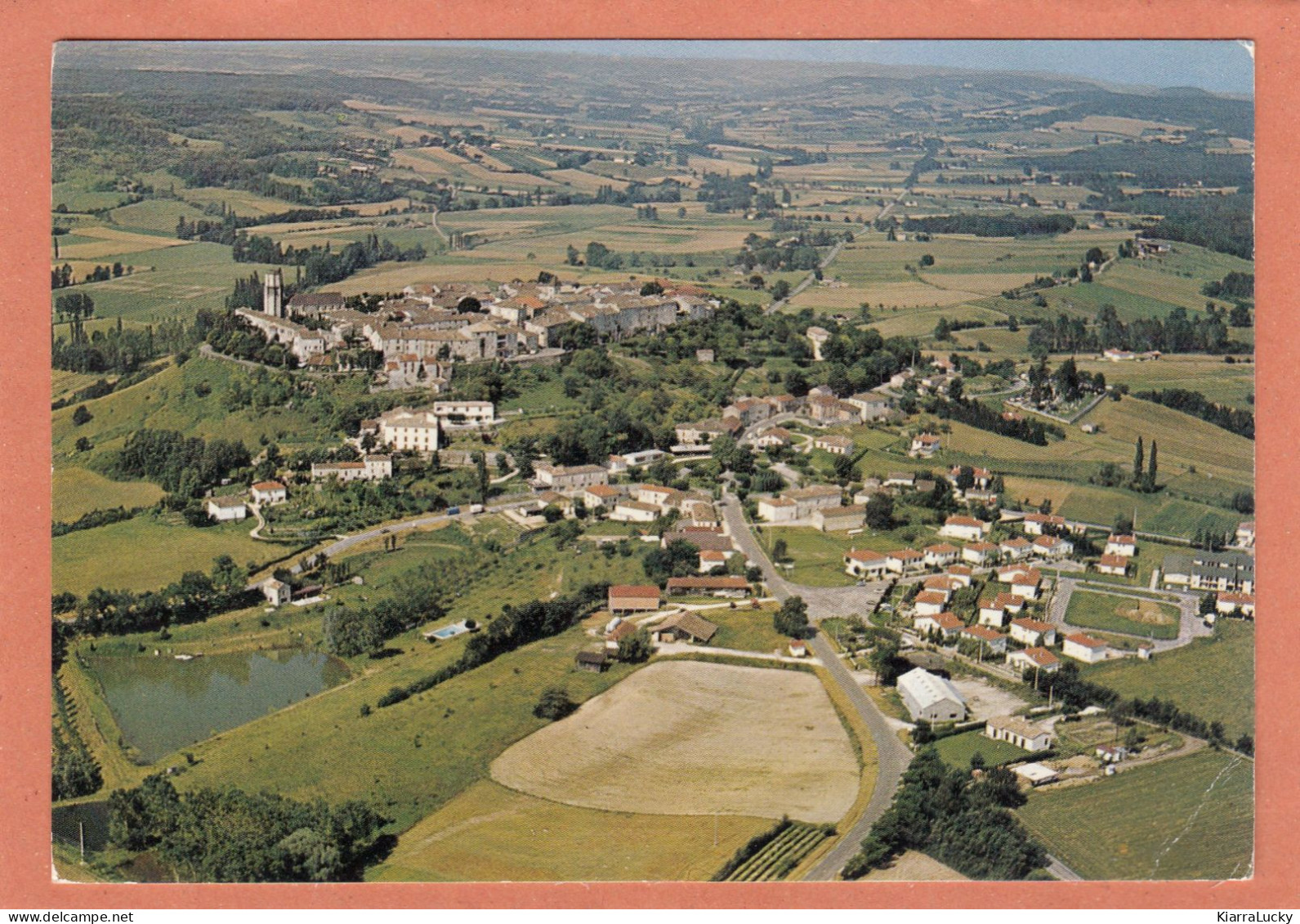 TOURNON D'AGENAIS - VUE AERIENNE - ECRITE - Tournon D'Agenais