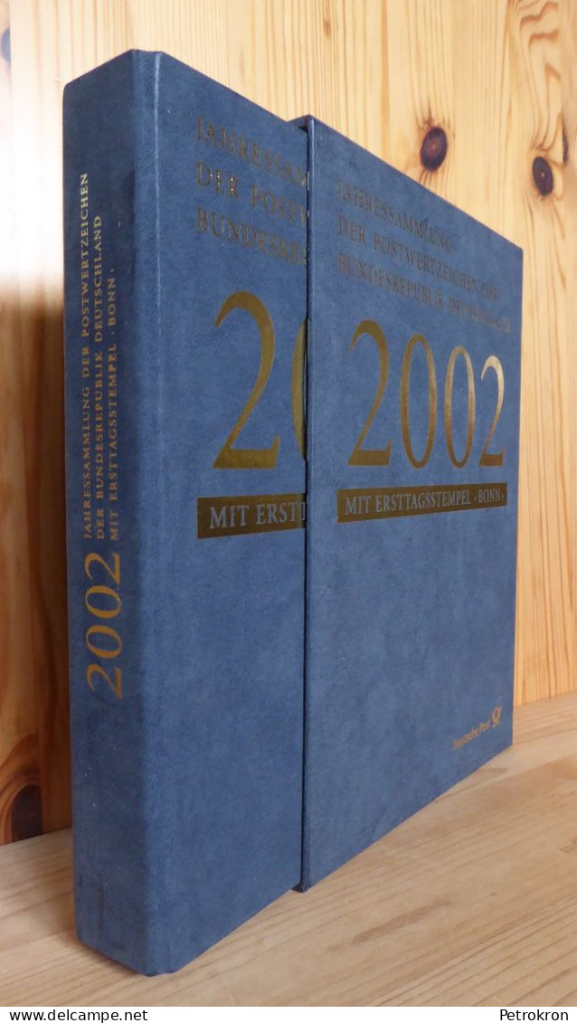 Bund BRD Jahressammlung 2002 Komplett Im Schuber Ersttags-Sonderstempel Bonn Top! - Jaarlijkse Verzamelingen