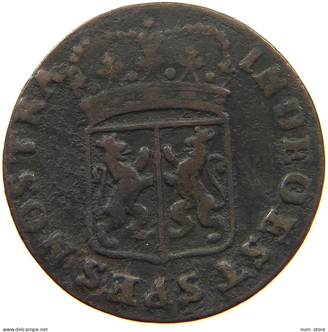 NETHERLANDS GELDERLAND DUIT 1765  #t113 0227 - Provincial Coinage