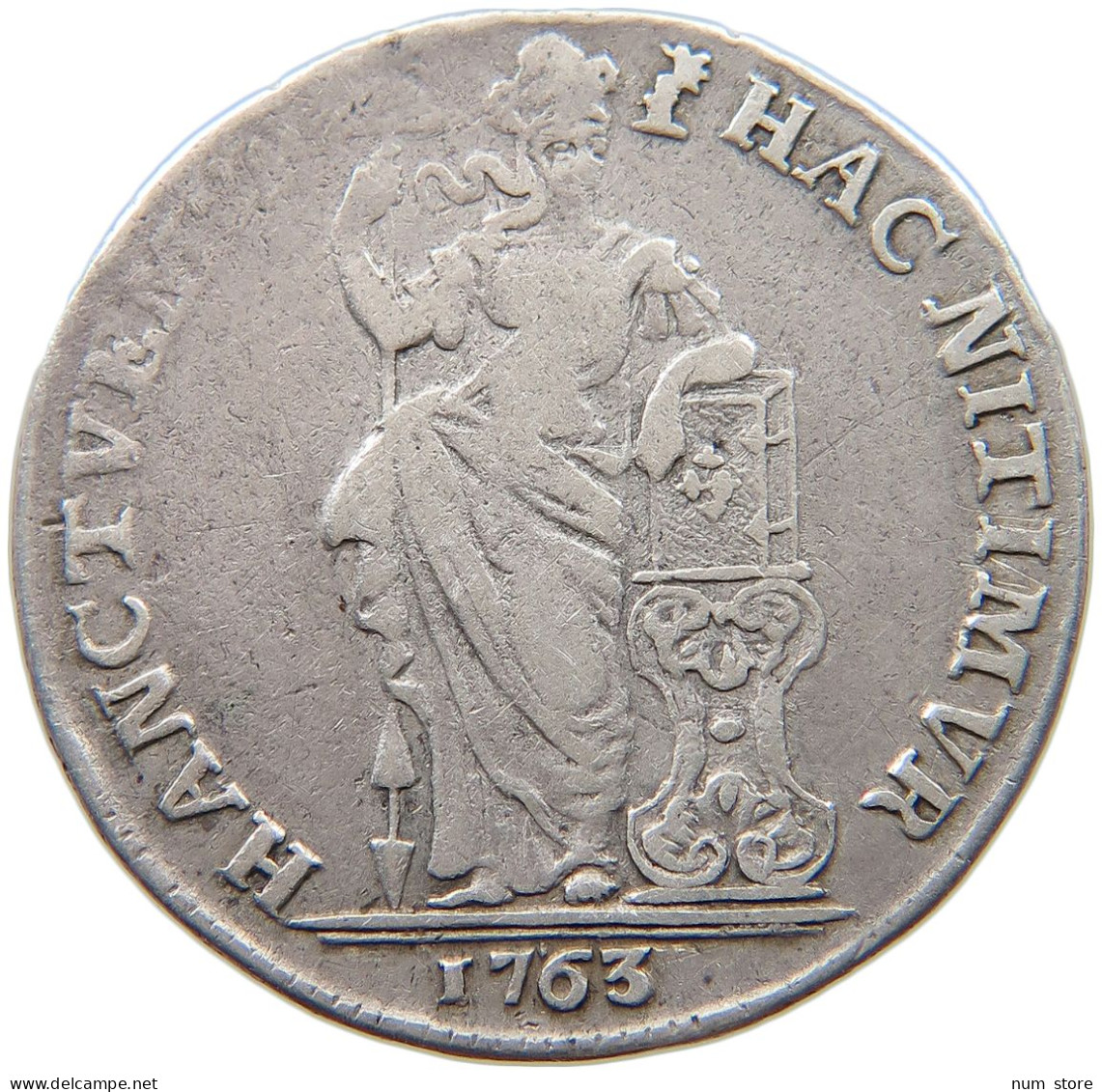 NETHERLANDS GELDERLAND GULDEN 1763  #t119 0029 - Provincial Coinage