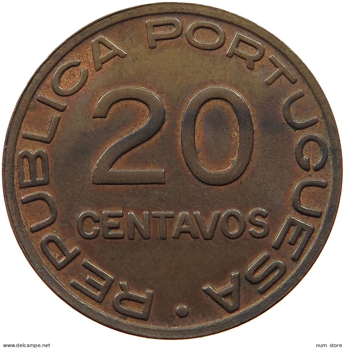 MOZAMBIQUE 20 CENTAVOS 1936  #t059 0401 - Mozambique