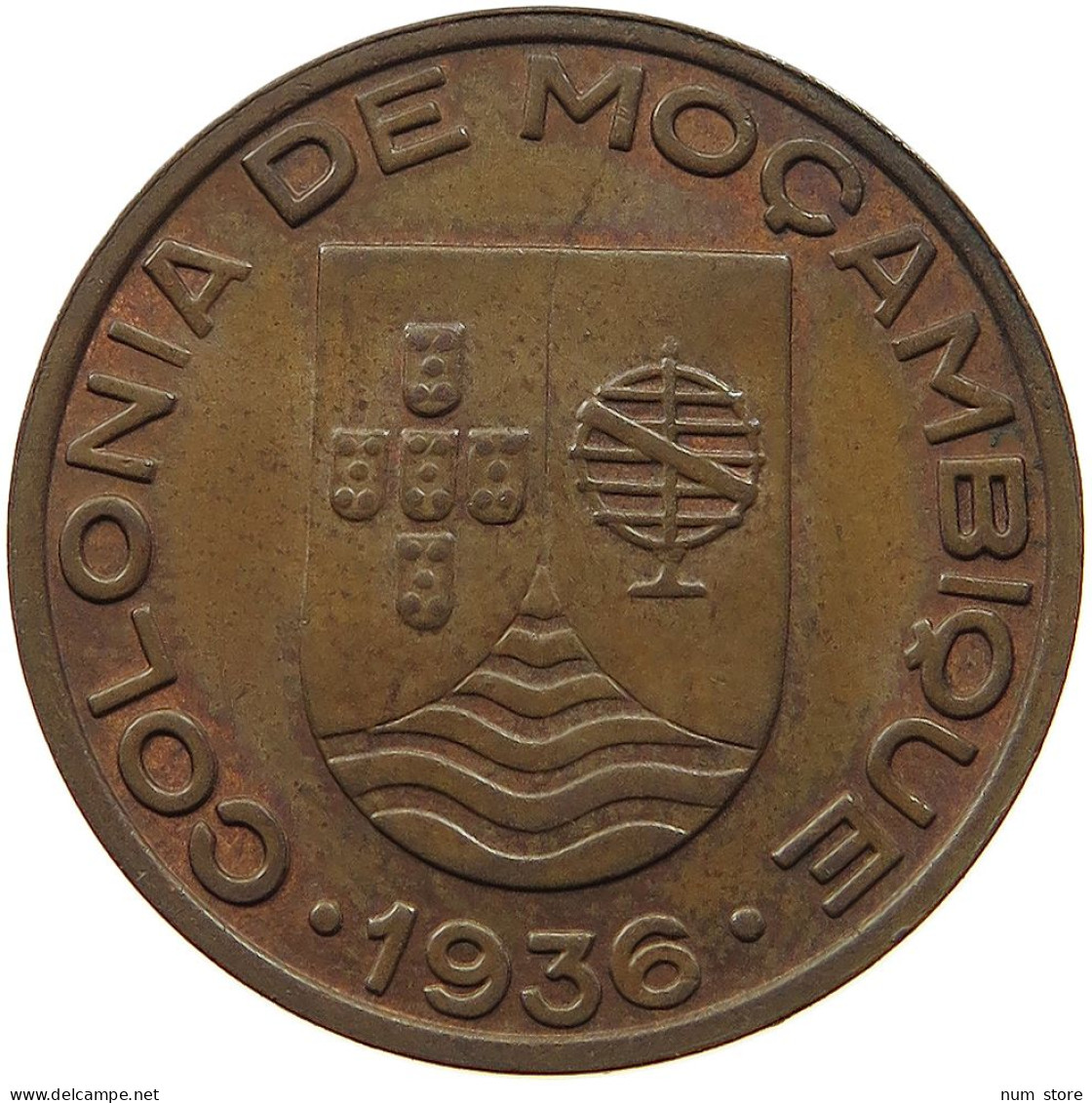 MOZAMBIQUE 20 CENTAVOS 1936  #t059 0401 - Mozambique