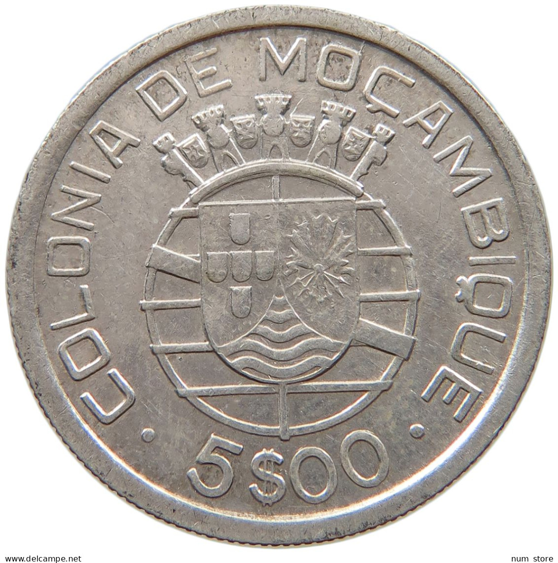 MOZAMBIQUE 5 ESCUDOS 1938  #c058 0219 - Mosambik