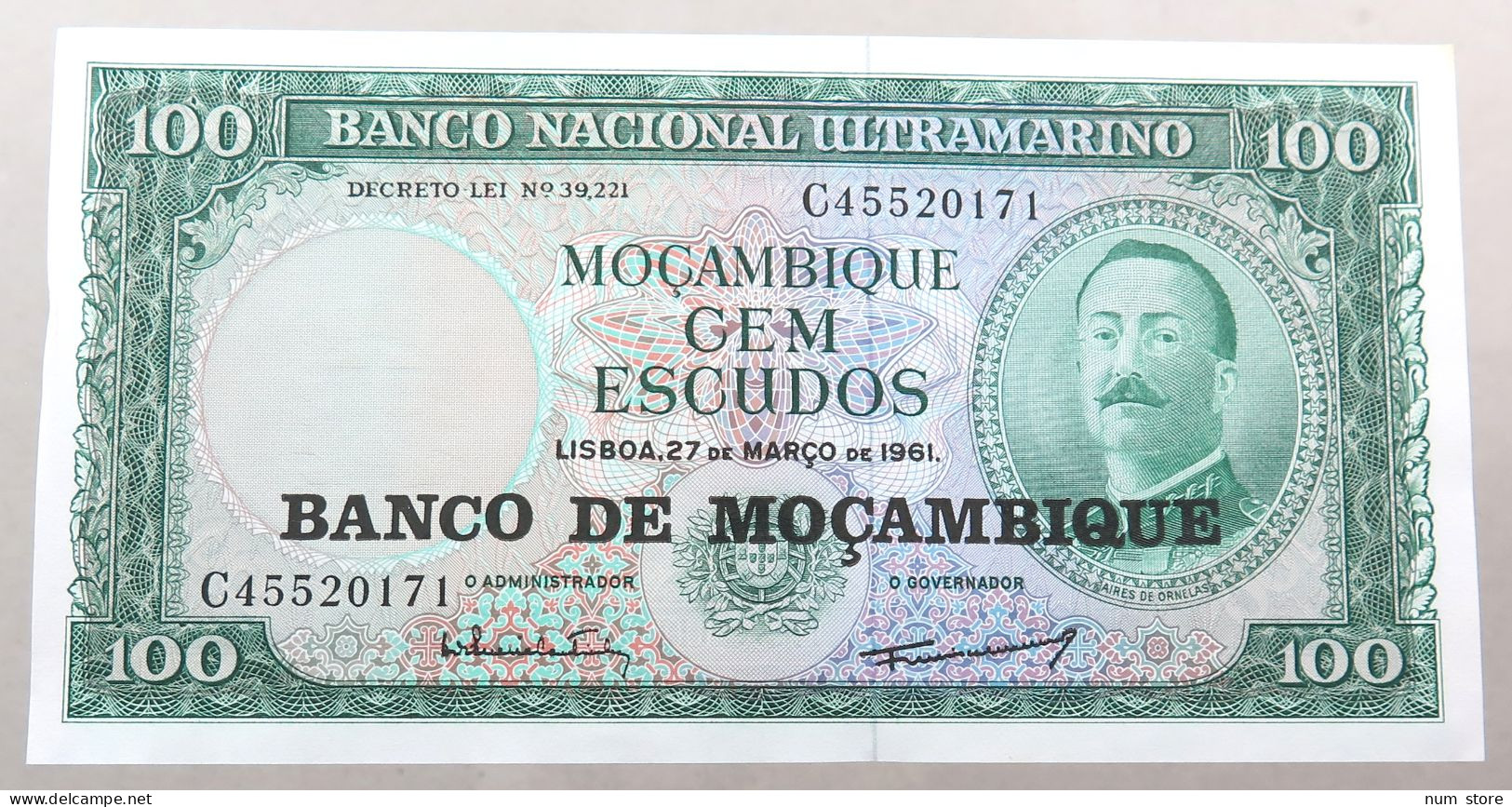 MOZAMBIQUE 100 ESCUDOS 1961  #alb050 0433 - Mosambik